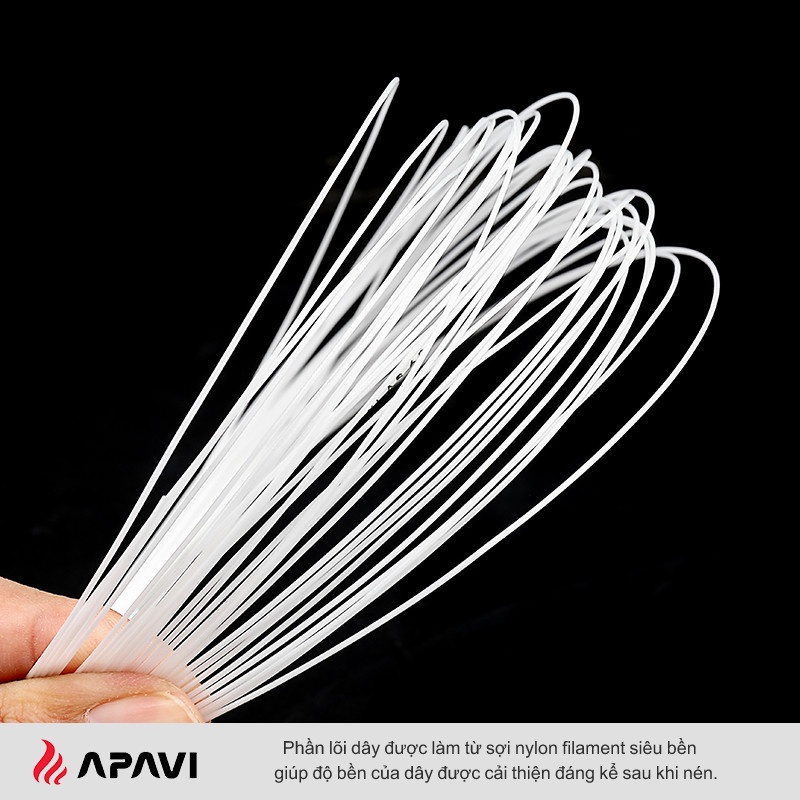 Dây cước căng vợt APAVI AS-60 đường kính 0.70mm bền, chịu mài mòn tốt, sử dụng tập luyện, thi đấu, sản xuất tại Đài loan