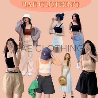 Áo croptop 2 dây bảng to chất vải thun tăm dày dặn co giãn có kèm mút đệm ngực
