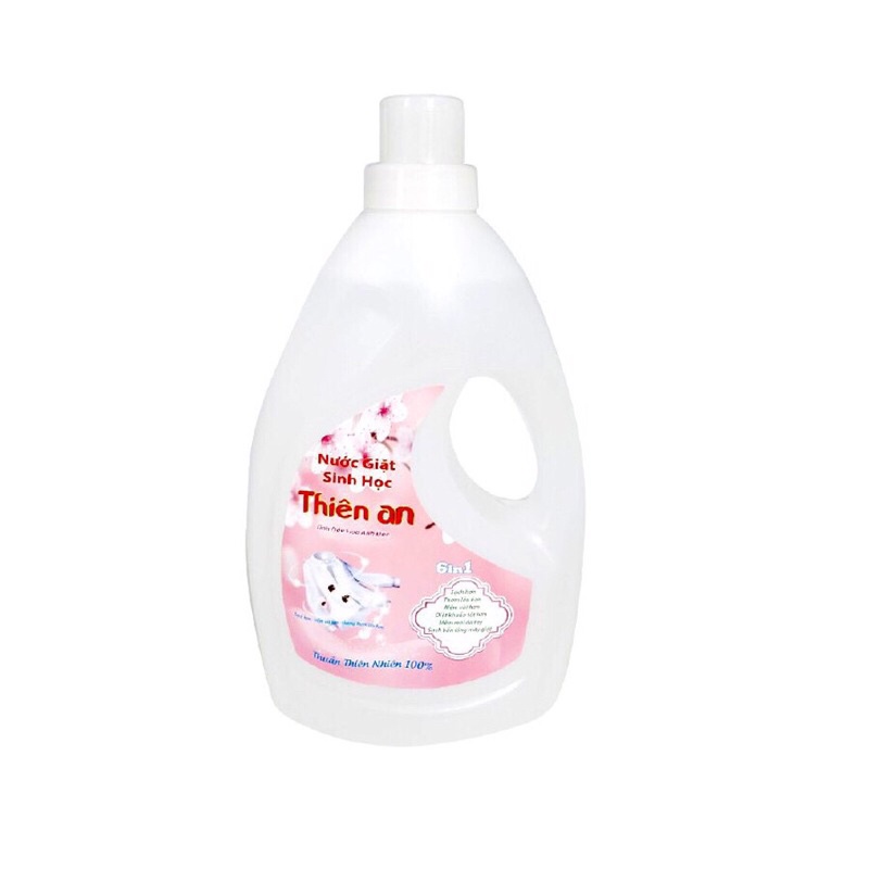 Nước giặt sinh học Thiên An tinh dầu hoa anh đào sạch khuẩn, mềm vải 1L | 3,8L