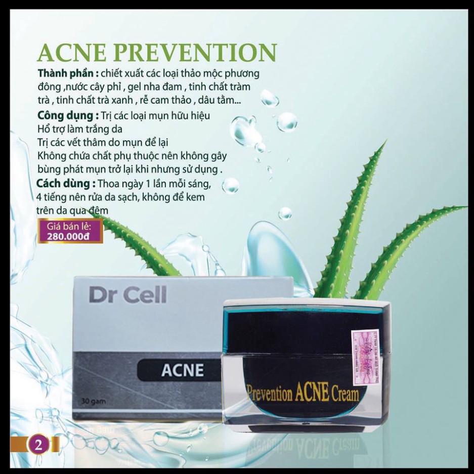 Kem Ngăn Ngừa Mụn Acne Prevention, Dánh Bay Các Loại Mụn, Giúp Làm Mờ Thâm Sạm Da, Se Khít Lỗ Chân Lông, 30g | BigBuy360 - bigbuy360.vn