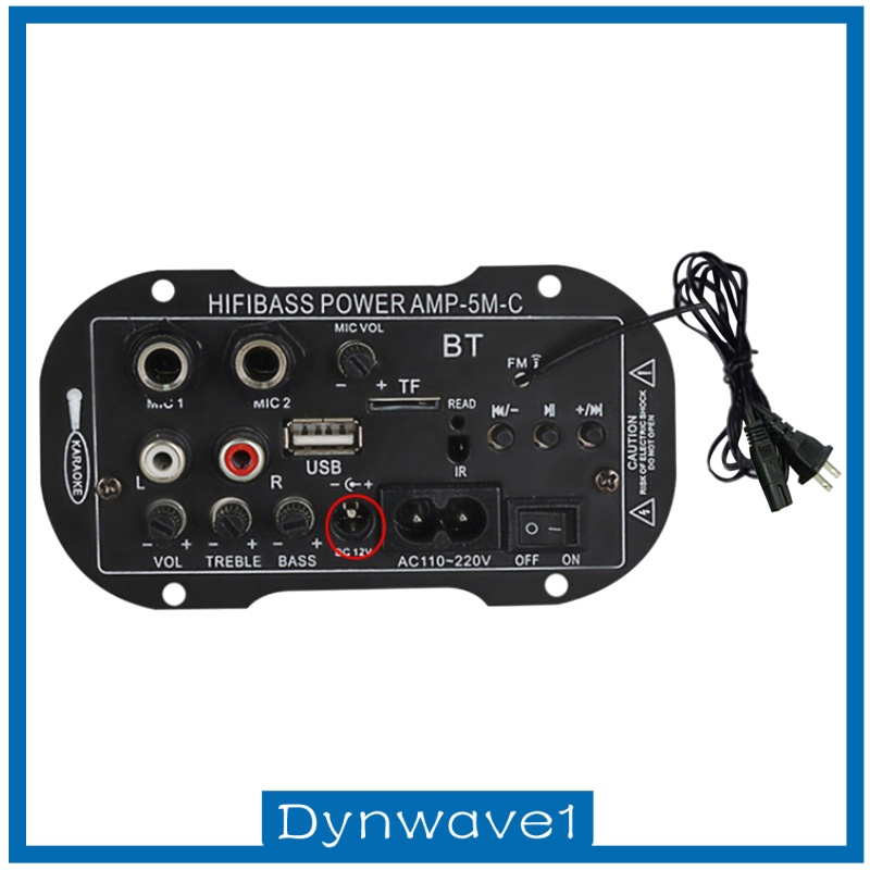 Bảng mạch khuếch đại âm thanh bluetooth 1 / 5 " 12V có mic + điều khiển từ xa