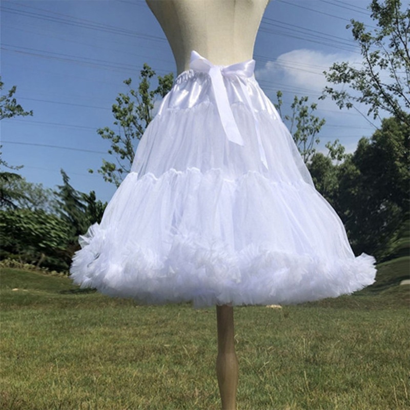 Youyo Chân Váy Xòe Tutu Múa Ba Lê Eo Thun Phối Ruy Băng Kiểu Lolita Cho Nữ