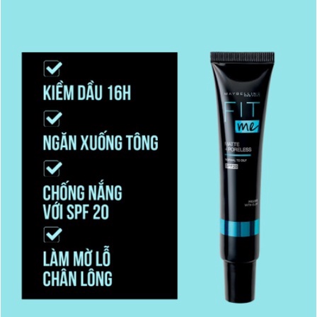 Maybelline Kem lót Fit Me Matte + Poreless Primer 30ml