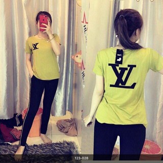 Đồ Bộ Nữ Thêu LV Cực Đẹp Chất Thun Cotton Co Dãn