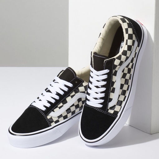 Giày Nam Nữ Dây Buộc Vans Classic, Giày Vans Caro Đen Trắng Full Box Bill Dễ Phối Đồ 2022