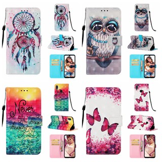 Xiaomi Redmi Note 7 Painted Leather shell Hard Phone case