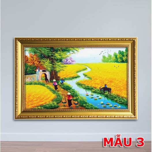 {SALE 349K} Tranh đồng quê sắc nét, gỗ MDF cao cấp size 50x75cm