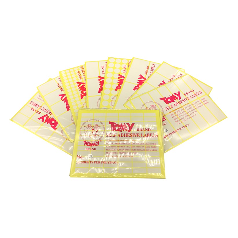Tomy A5 Labels (10 tờ /1 tập)