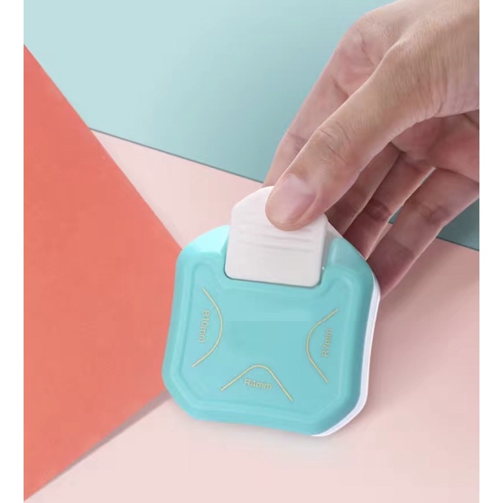 Dụng cụ bấm góc bo tròn 3 trong 1, bấm góc học liệu, flashcards thẻ card ảnh nhỏ gọn sắc bén