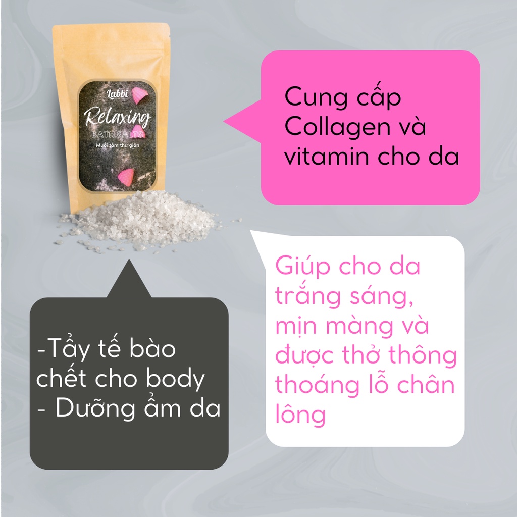EBONY [Labbi] Relaxing Bath Salt / Muối thư giãn dưỡng da
