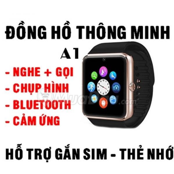 (CÓ KHE THẺ NHỚ) ĐỒNG HỒ THÔNG MINH A-1 XÀI SIM NGHE GỌI