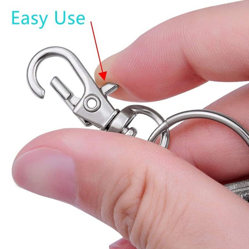 Bộ 120 Móc Khóa Dạng Xoay Chất Liệu Hợp Kim Dùng Để Làm Đồ Trang Sức Thủ Công