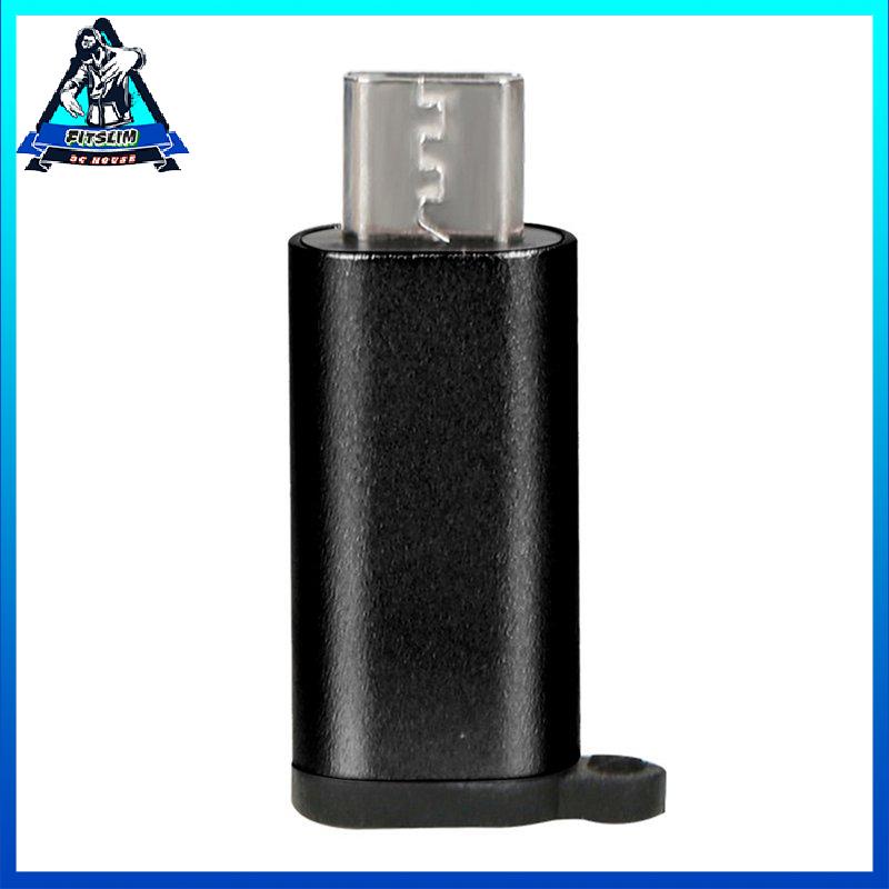 [Fitslim] Aluminum USB-C to Micro USB Adapter with Keychain Type-C Micro USB Converter