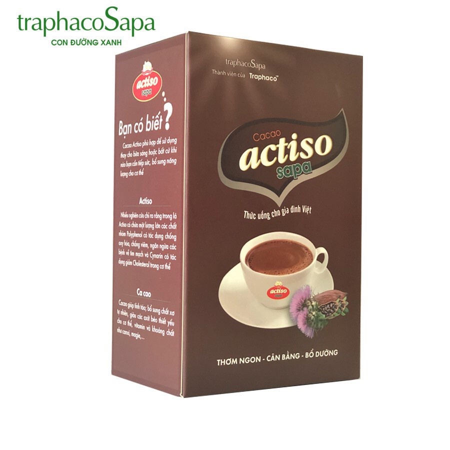 Trà Cacao Actiso Sapa chống lão hóa và giải độc gan hộp 10 gói - 1234520