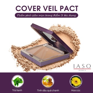Phấn Phủ Kiềm Dầu Iaso Cover Veil Pact SPF35 PA++ 14g