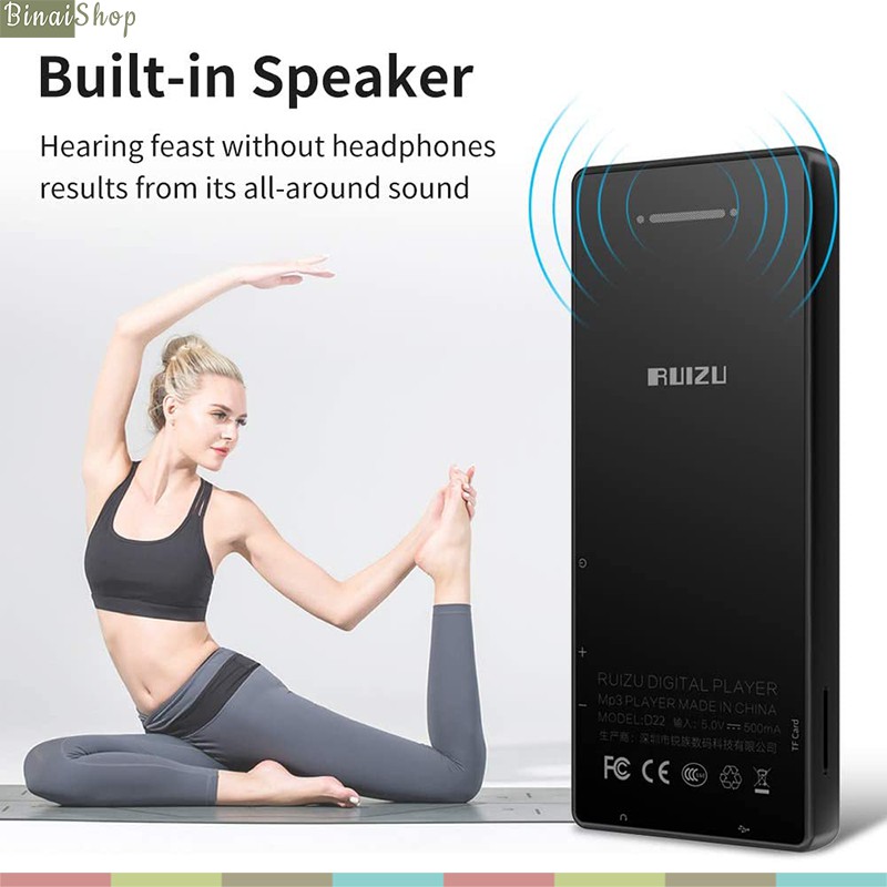 [Mã 155ELSALE giảm 7% đơn 300K] Ruizu D22 - Máy Nghe Nhạc Lossless Bluetooth 4.1, Ghi Âm 3m, Loa Ngoài