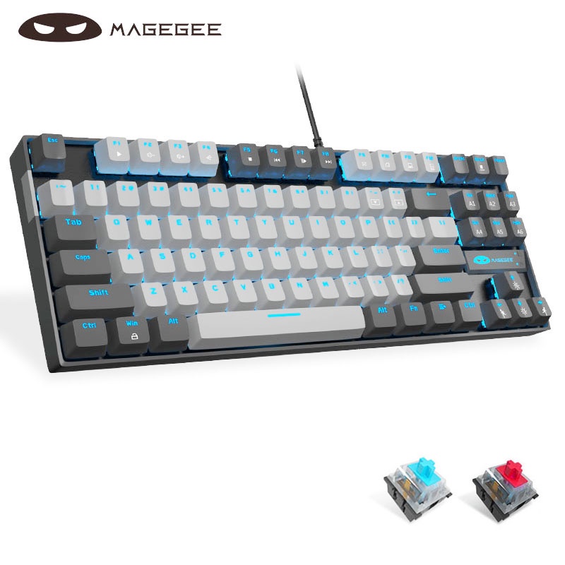Bàn Phím Cơ Chơi Game MK-star 75% 87 Phím Có Đèn LED Nền Dành Cho Laptop / PC