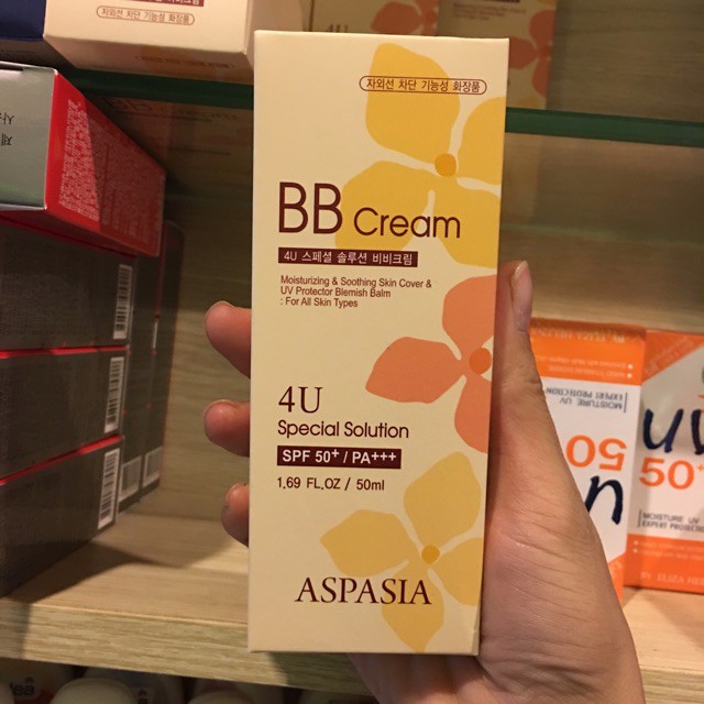 Kem Nền Chống Nắng Che Phủ Khuyết Điểm B.B ASPASIA 50ml | BigBuy360 - bigbuy360.vn