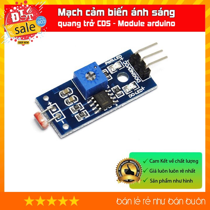 ✅ [RẺ NHẤT VIỆT NAM] Mạch cảm biến ánh sáng quang trở CDS - Module arduino