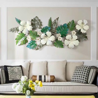 TRANH SẮT TREO TƯỜNG NGHỆ THUẬT - TRANH DERCO TRANG TRÍ HOA LÁ kích thước 150*63cm