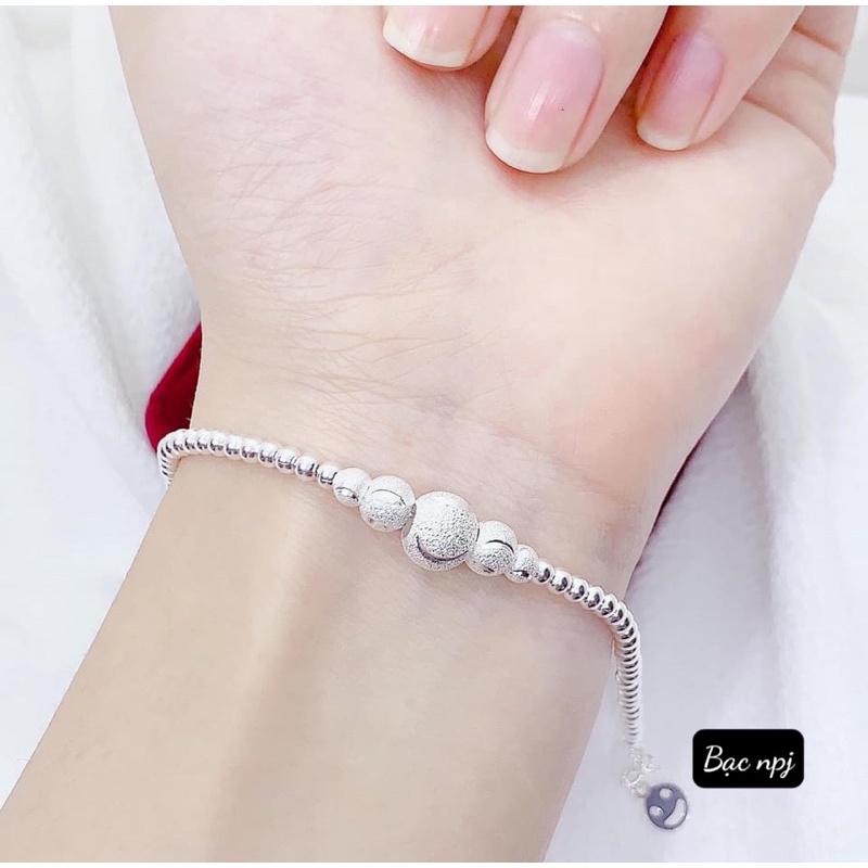 Lắc tay bi cát BNP cho mẹ và bé, Bạc ta đủ sezi tay