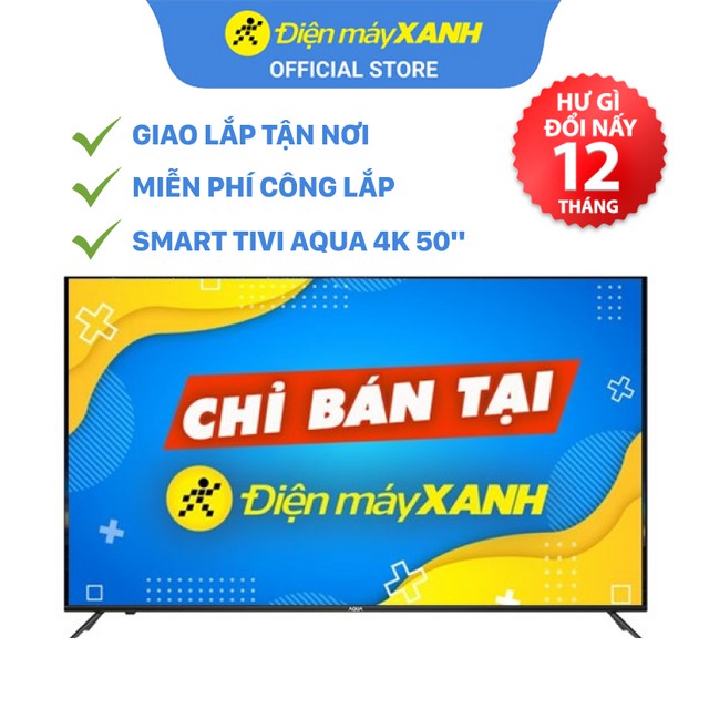 [FREESHIP] Android Tivi AQUA 4K 50 inch LE50AQT6600UG