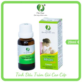Tinh dầu Tràm Gió 20ml nguyên chất cao cấp Nu Care an toàn cho bé, làm dịu vết muỗi và công trùng cắn, giảm ho, giữ ấm