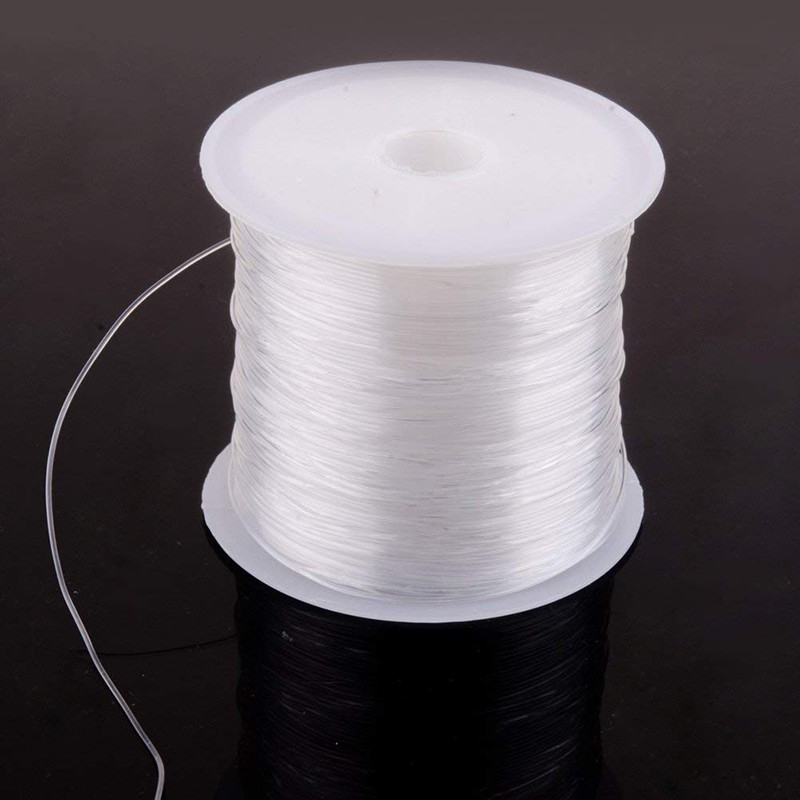 Cuộn Dây Nylon Trong Suốt 40m 0.2-0.4mm Làm Nữ Trang