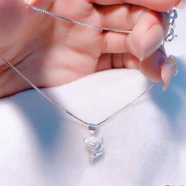 Dây chuyền hồ ly bạc