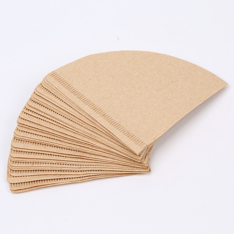 V60 Cup Special 102 Filter Papers Unbleached Original Wooden Drip Paper Cone Shape Coffee Tools