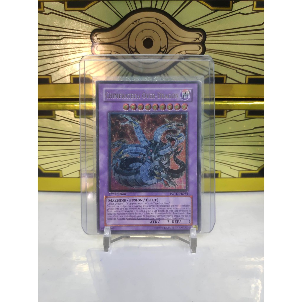 [ Dưa Hấu Yugioh ] Lá bài thẻ bài Chimeratech Overdragon - Ultimate Rare 1st Edition - Tặng bọc bài nhựa bảo quản