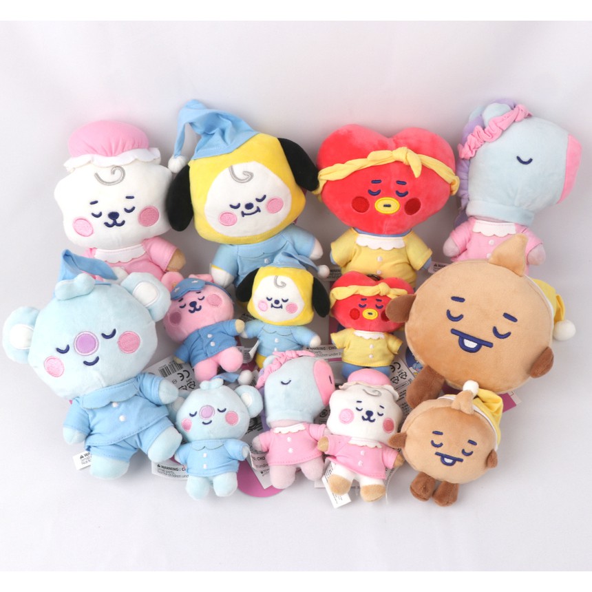 Kpop BT21 Bathing Plush Doll Cute Toys Soft Pillow Keychain Key Ring Bag Charm Pendant BTS Collection