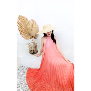Hà cúc - đầm xếp li màu ombre maxi