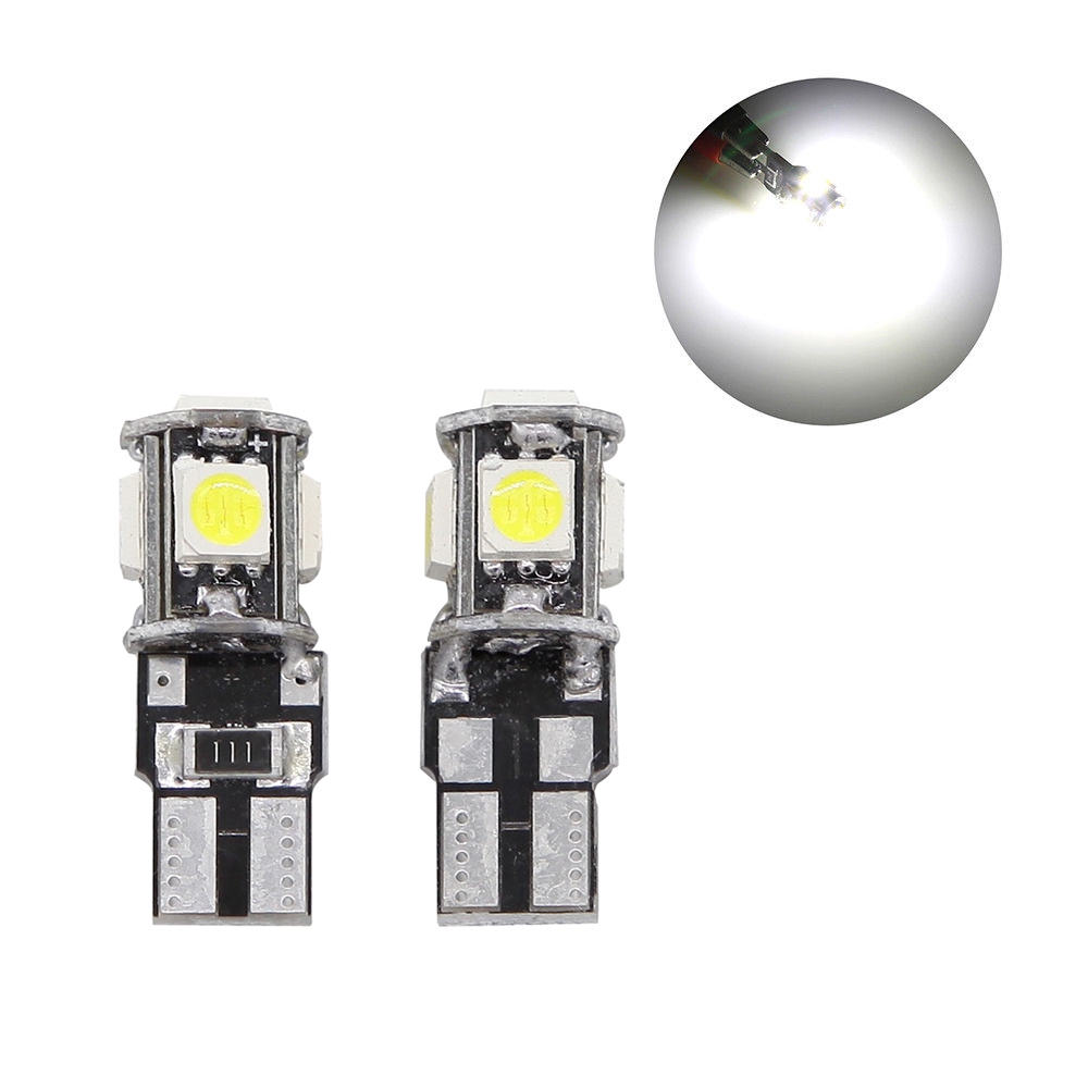 6 đèn LED T10 W5W 168 12V DC cho xe hơi