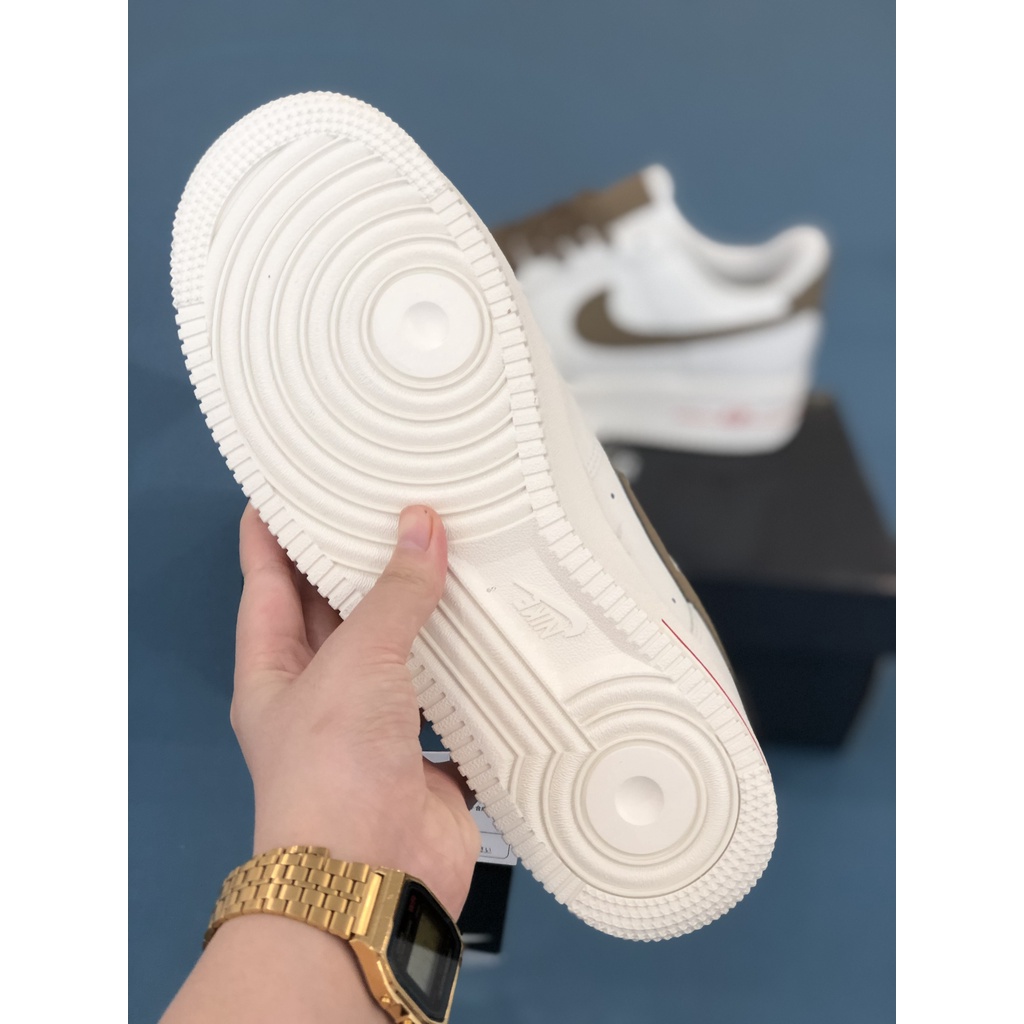 [FullBox &amp;FreeShip] Giày Sneaker AF 1 viền nâu cao cấp nam nữ (zép 1.1)