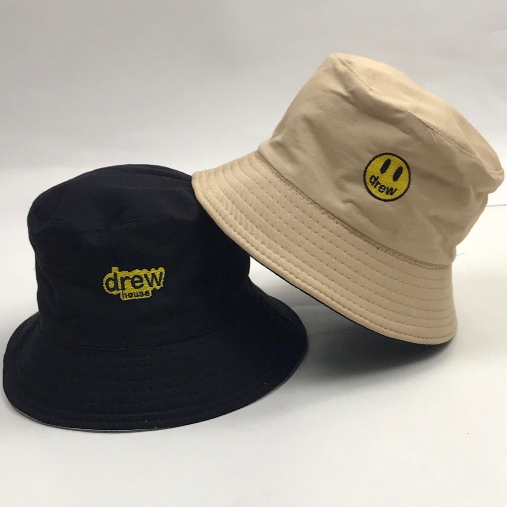 Mũ bucket 2 mặt thêu hình DREW Nón tai bèo vành tròn thời trang form unisex nam nữ B02