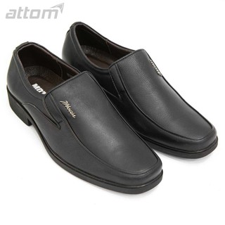 Giày Tây Nam ATTOM Da Bò Cao Cấp Mũi Vuông Đính Kí Hiệu Attom - MSP : MM3025