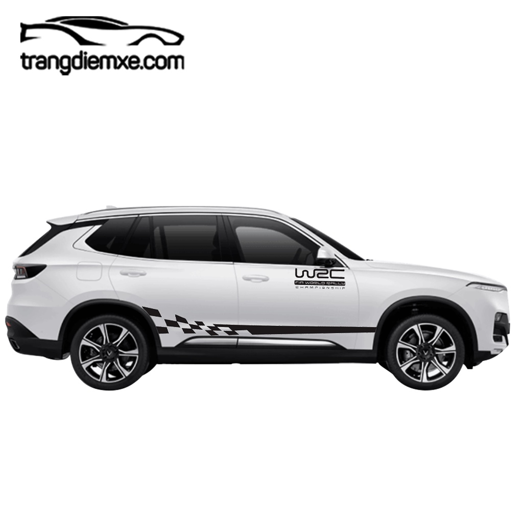 Decal Dán Xe Dạng Lưới Sọc Tem Dán Xe Siêu Cool Ngầu Trangdiemxe Loại Y-33