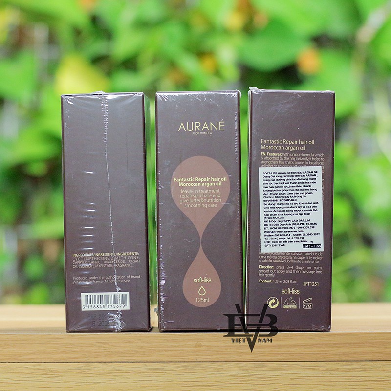 Aurane Softliss 125ml chính hãng AURANÉ PHÁP - Tinh dầu dưỡng tóc Aurane Softliss 125ml