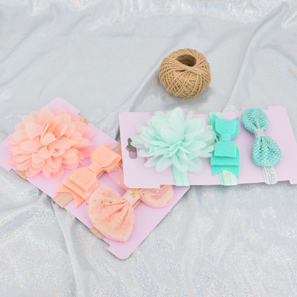 Set 3 Băng Đô Nơ Xinh Xắn Dành Cho Bé Gái