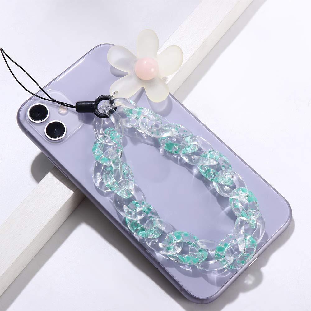 Dây Đeo Điện Thoại Dạng Chuỗi Hạt Nhiều Màu Chống Thất Lạc