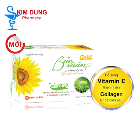 Bảo xuân Gold ( vàng ) hộp 30v, date 2025