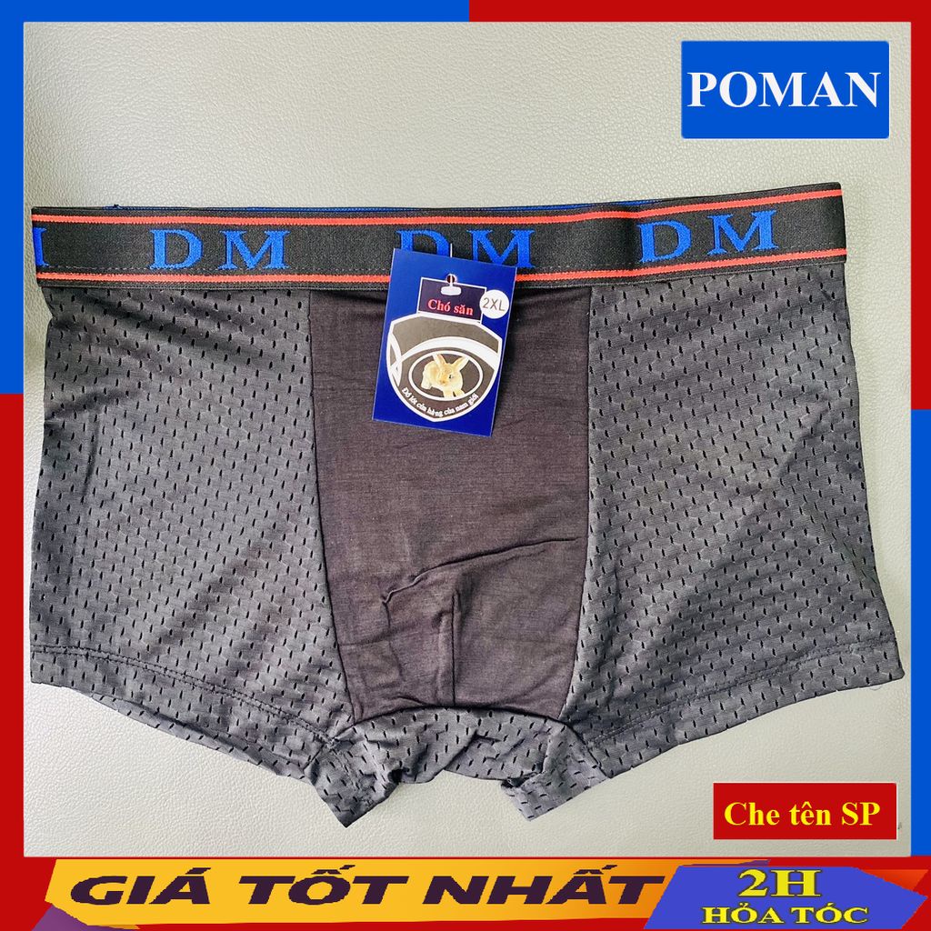 Quần sịp nam thông hơi DM , quần lót nam tam giác chất liệu cotton 4 chiều ST02-POMAN