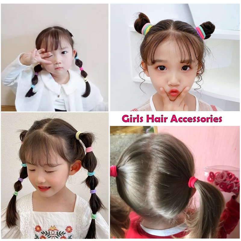 Dây Buộc Tóc Nylon Co Giãn Mềm Mại Nhiều Màu Thời Trang Cho Nữ