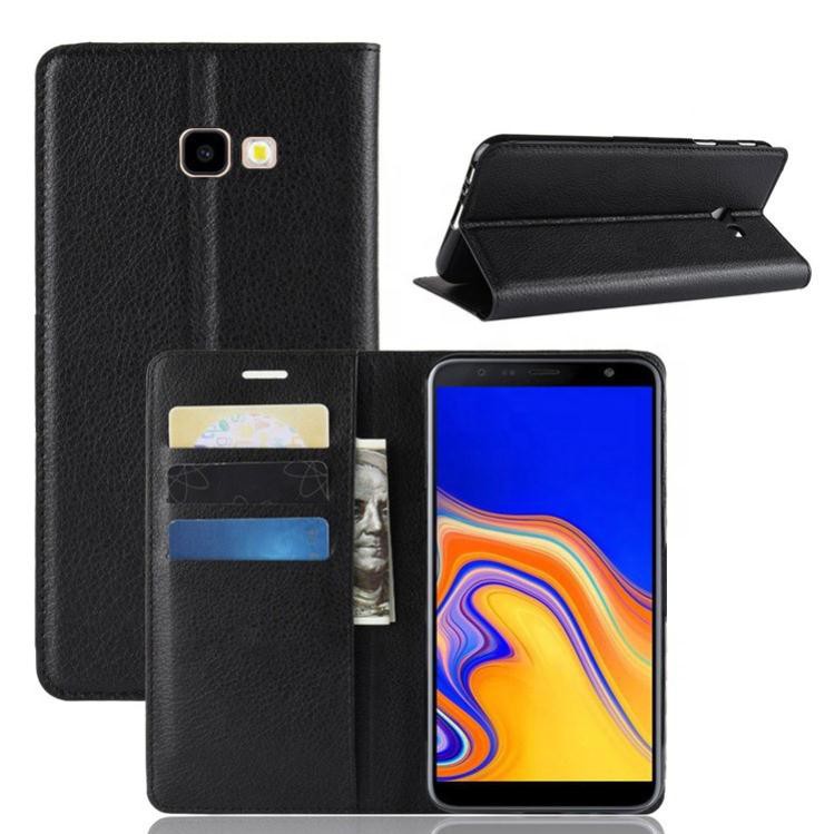 Bao da Samsung Galaxy J8 , J4 plus nắp gập da mịn O+ chính hãng