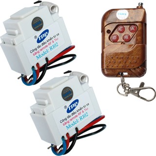 02 Công Tắc Điều Khiển Từ Xa IR-RF TPE RI02 - 220V, 1000W +1 remote RM04 315Mhz - sx tại VN
