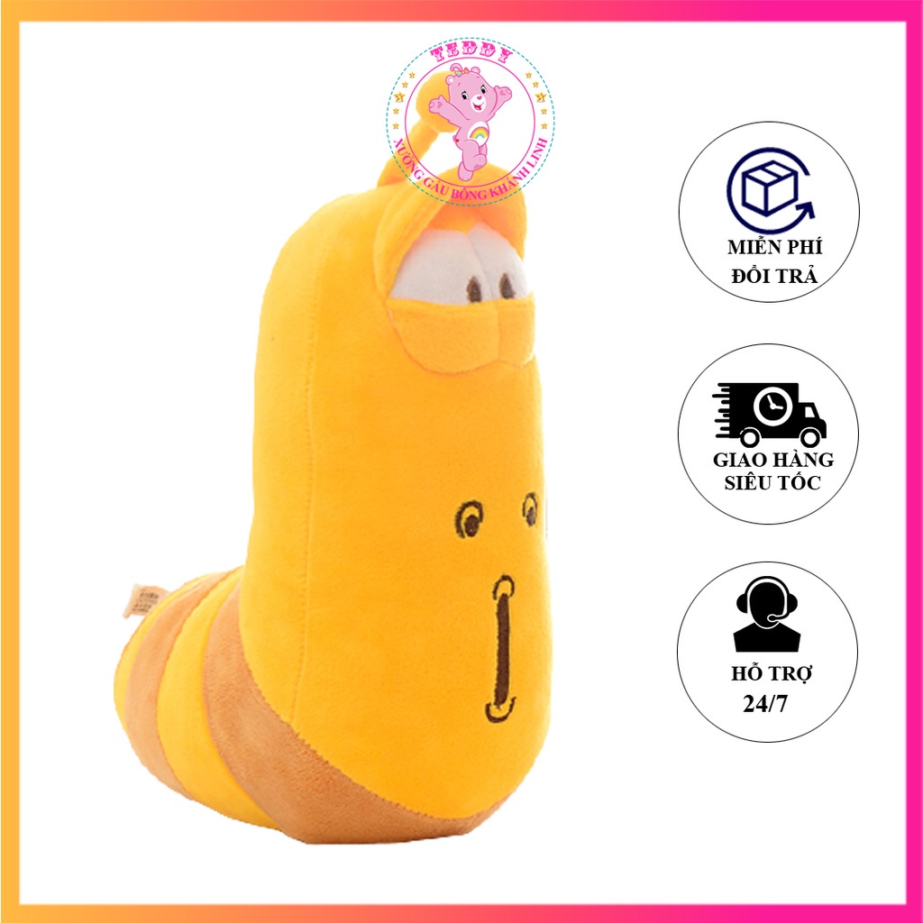 ❤️Bán Sỉ❤️ Gấu Bông Sâu Larva-Gấu Ôm Sâu Larva Dễ Thương 70cm