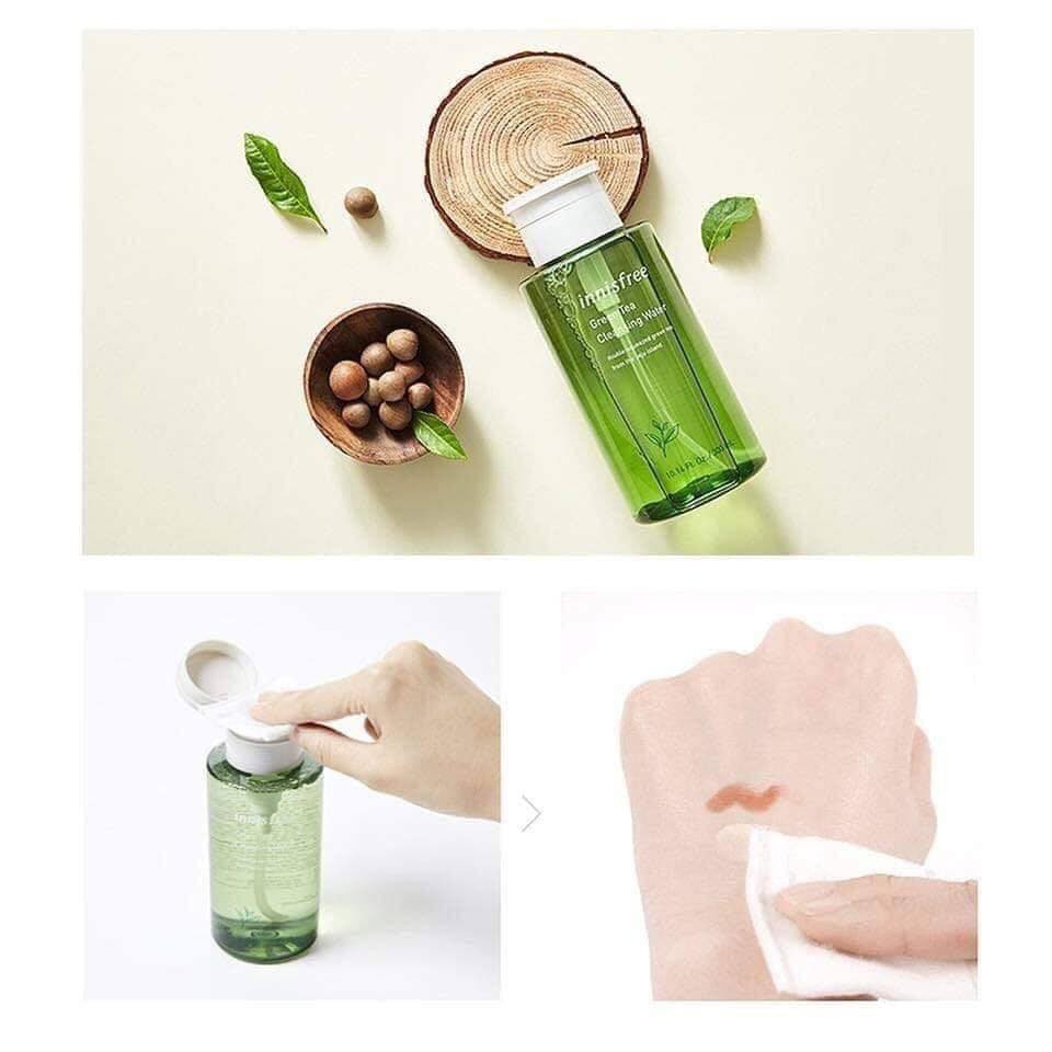 Nước tẩy trang chiết xuất từ trà xanh Innisfree Green Tea Pure Cleansing Water