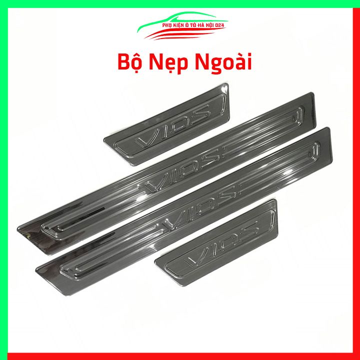 Ốp bậc cửa nẹp bước chân TITAN ô tô Vios 2019-2023 chống trầy bảo vệ xe