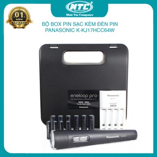 Mua Bộ box sạc nhanh Panasonic K-KJ17HCC64W kèm 6 pin AA / 4 pin AAA / Đèn pin / hộp đựng (Đen) - Nhất Tín Computer